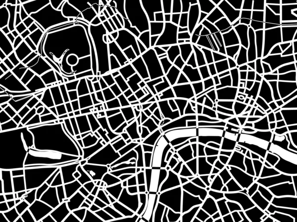 Harta vectorială a Londrei — Vector de stoc