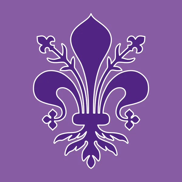 Escudo de armas de Florencia Toscana — Vector de stock