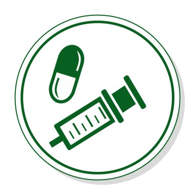 Web simgesi ilaç ve ilaç - iletişim