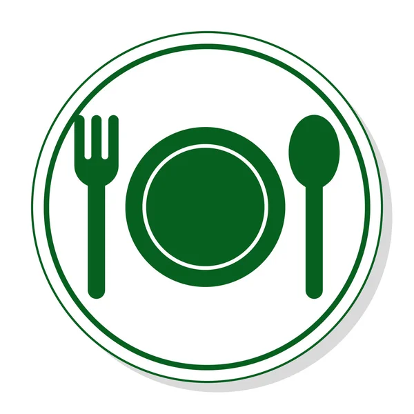 Icono web para la comunicación - restaurante — Vector de stock
