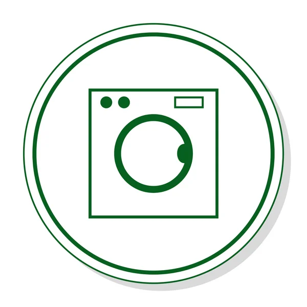 通信 - 洗濯機の web アイコン — ストックベクタ