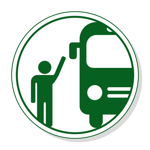 Spindelväv ikonen för kommunikation - busshållplats — Stock vektor