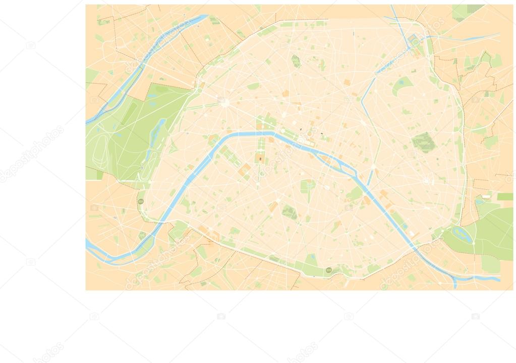 Paris Vector Map