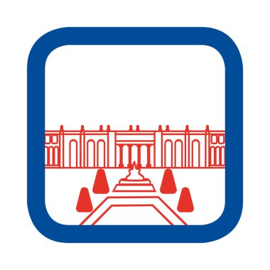Versailles chateau de versailles vektör çizim