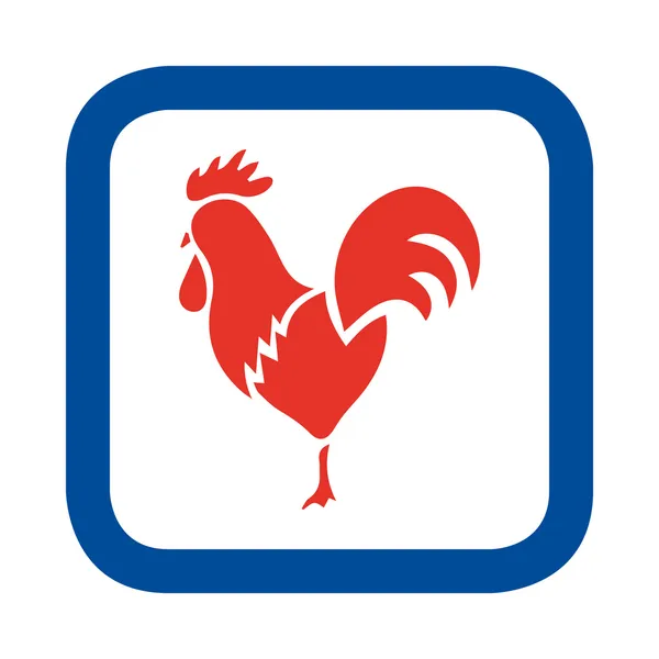 Illustrazione vettoriale del gallo francese — Vettoriale Stock