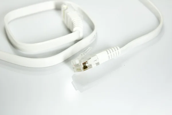 Kabel sieciowy z złącza rj-45 — Zdjęcie stockowe