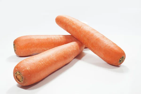 Carrot color on a white background — Stock Photo, Image