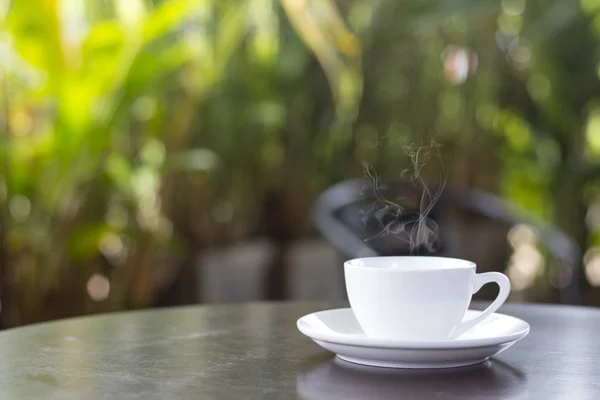 Coffee and sweets to tasty on a wooden floor — Stock Photo, Image