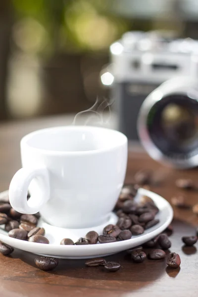 Bella natura morta caffè — Foto Stock