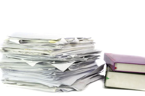 Piled up office work papers — Stock Photo, Image