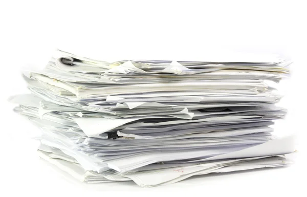 Piled up office work papers — Stock Photo, Image