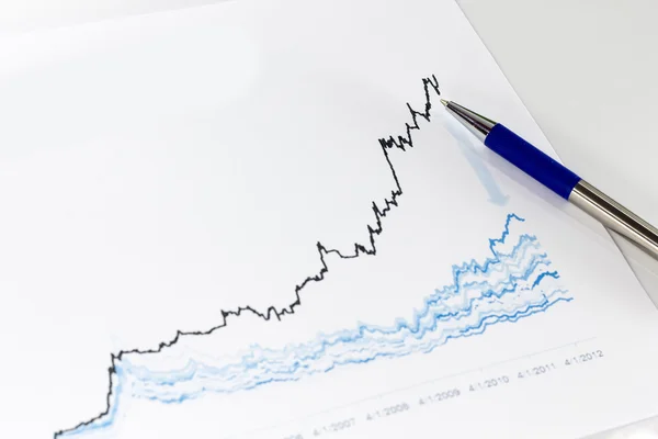 Gráficos bursátiles —  Fotos de Stock