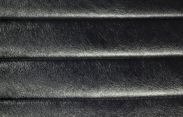 Läder texture eller bakgrund i svart — Stockfoto
