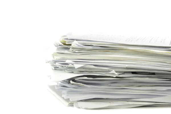 Piled up office work papers — Stock Photo, Image