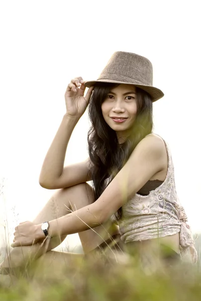 Portret vintage vrouwen mooie thailand — Stockfoto