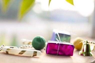 Hediye kutularıyla kutlama arkaplanı