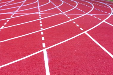 Atletizm yolda yakın çekim