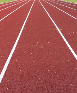 Atletizm yolda yakın çekim