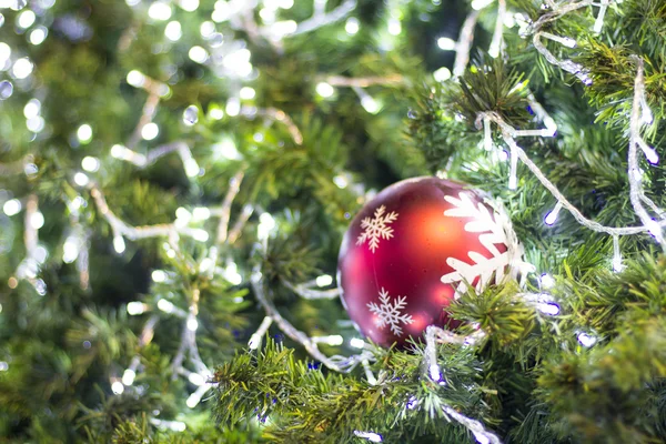 Closeup of Christmas-tree decorations — Stock Photo, Image