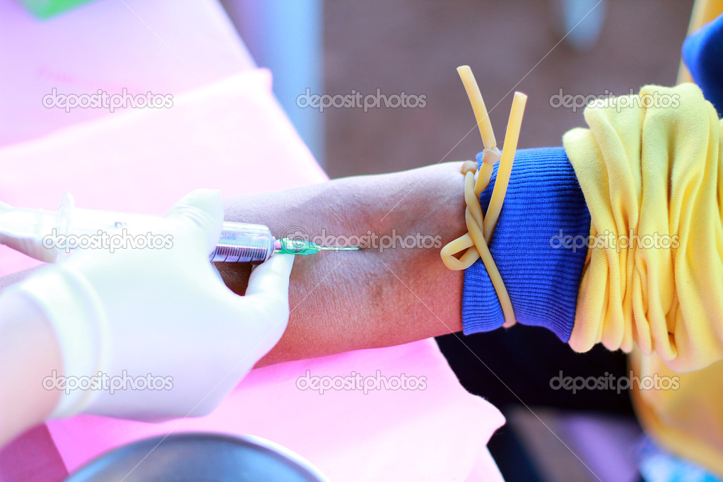 Close up of blood extraction in lab Stock Photo by ©Gloszilla8 39351701