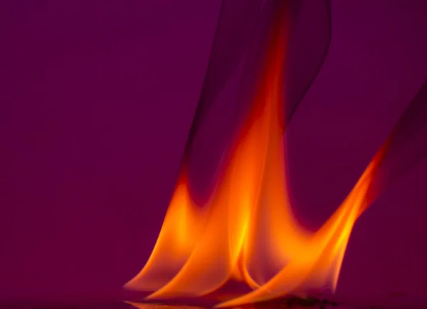 Fire flames on a background — Stock Photo, Image
