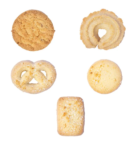 Conjunto de diferentes galletas sabrosas —  Fotos de Stock