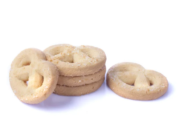 Galletas aisladas sobre fondo blanco —  Fotos de Stock