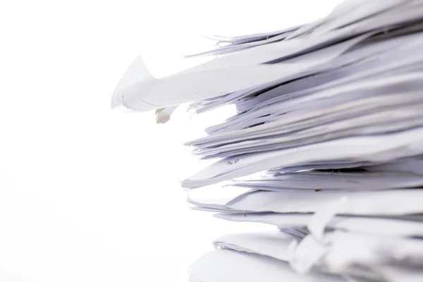 Piled up office work papers — Stock Photo, Image