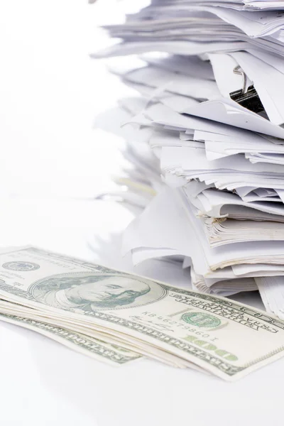 Piled up office work papers — Stock Photo, Image