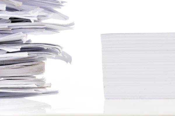 Piled up office work papers — Stock Photo, Image