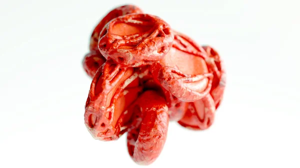 Células Sanguíneas Agrupadas Por Aglutinación Cerca Rendering — Foto de Stock