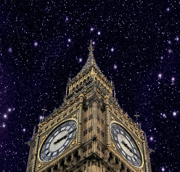 Лондон, Биг-Бен с небом — стоковое фото