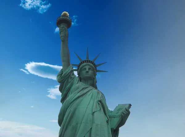 纽约，君 13： 哈勃入口处的自由女神像 — 图库照片