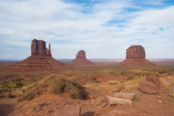 Vy över monument valley från Kjelle ford punkt. — Stockfoto