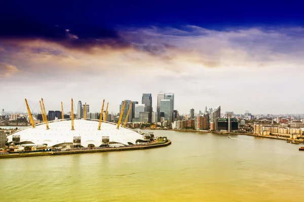 Yeni Londra manzarası havadan görünümü — Stok fotoğraf