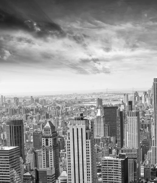 Aereal piękny widok Manhattanu — Zdjęcie stockowe