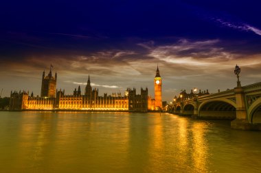 westminster güzel manzarasını gece