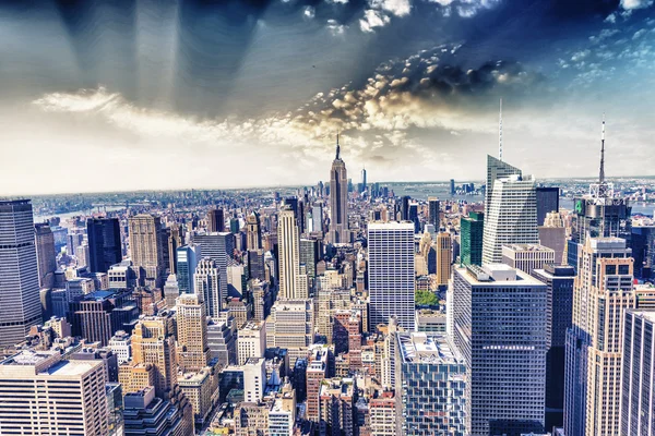 Hermosa vista del horizonte de Nueva York — Foto de Stock