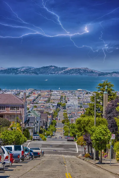 san francisco manzarası görünümünden tepeler