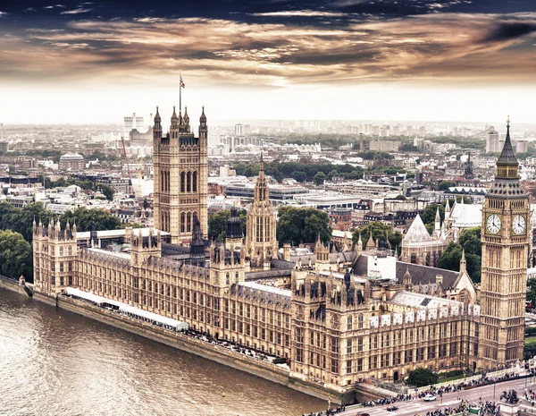 Westminster, Londra, havadan görünümü — Stok fotoğraf