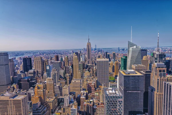 New York'un siluetinin güzel manzara — Stok fotoğraf