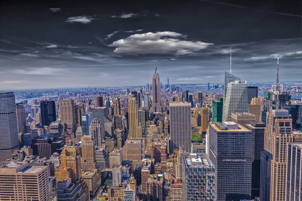 Hermosa vista del horizonte de Nueva York — Foto de Stock