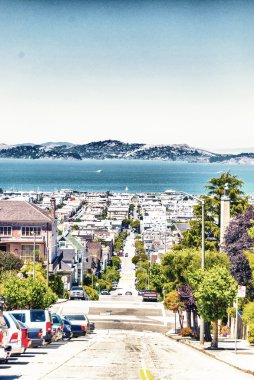 san francisco manzarası görünümünden tepeler