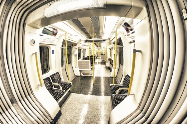 Inside the train. London underground — Stock Photo, Image