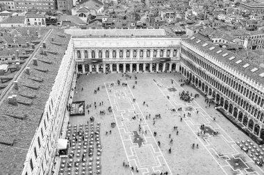 aereal görünüm San marco Meydanı Venedik