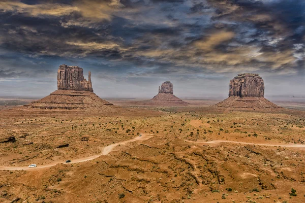 Monument valley med vacker himmel — Stockfoto