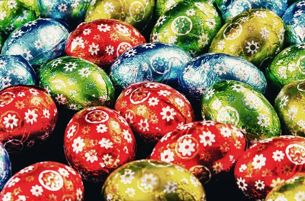Details of Chocolate Easter Eggs — Stock Photo, Image