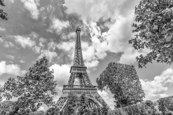 Torre Eiffel vista dal giardino — Foto Stock
