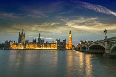 westminster güzel manzarasını gece