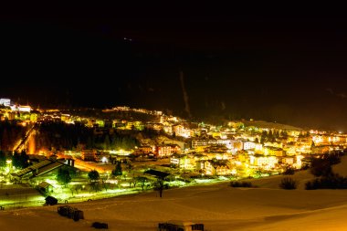 Andalo gece, trentino, İtalya